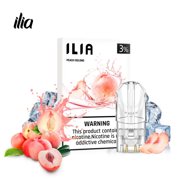 ILIA哩啞一代通用電子煙彈全新包裝外盒,一盒三入且兼容SP2S與RELX一代主機