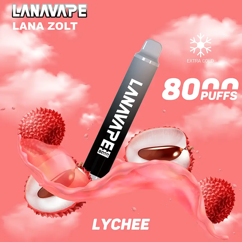 LANA ZOLT 8000 大容量拋棄式電子煙,多達 23 種風味(台灣)荔枝