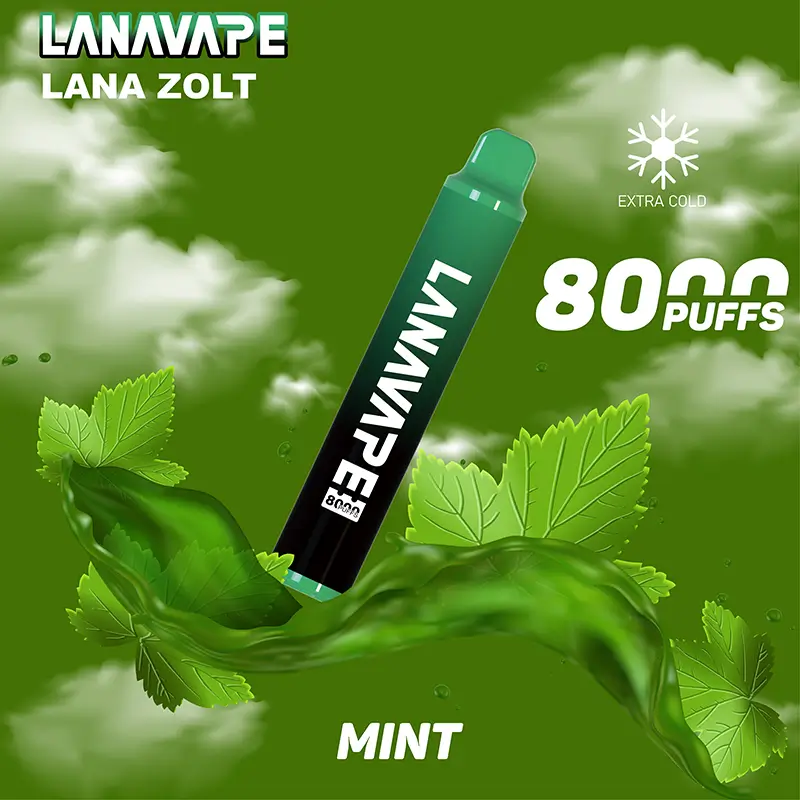 LANA ZOLT 8000 大容量拋棄式電子煙,多達 23 種風味(台灣)薄荷