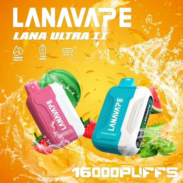 LANA-Ultra-II-16000換彈式電子煙-買3送主機智能電油雙顯煙桿-台灣現貨-7-11全台速遞貨到付款