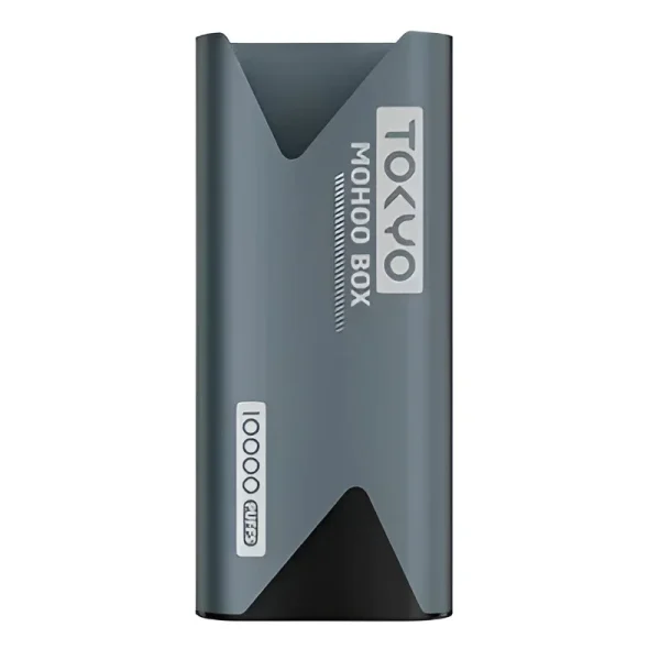 TOKYO MOHOO BOX 東京魔盒電子煙主機,金屬質感外殼搭配 LED 電量顯示螢幕與 Type-C 充電孔
