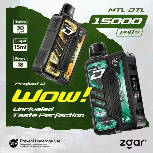 ZGAR 冰熊卡帶15000 電子煙 1.1吋LED顯示 可調功率 大電池續航(台灣熱銷)