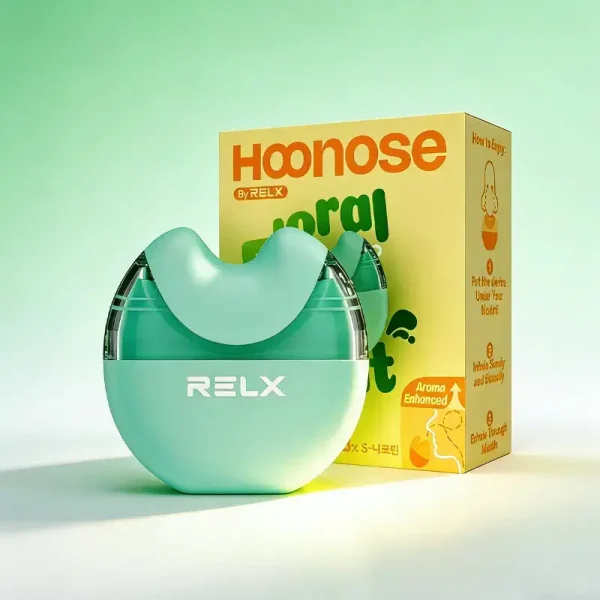 RELX 悅刻 Hoonose 鼻吸 花香薄荷口味 | 柔和花香與清冽薄荷完美交融，非插入式設計乾淨衛生，7-11 全台速遞，貨到付款安心購