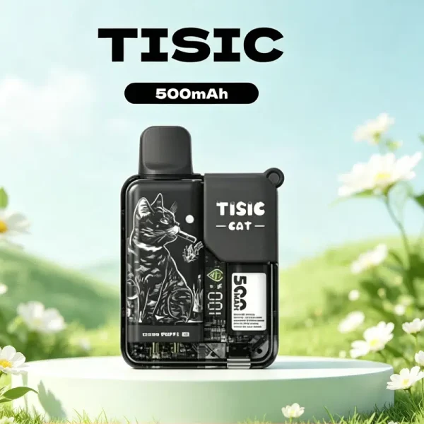 TISIC一次性電子煙智慧雙螢幕即時顯示電量油量|12ml大容量500mAh Type-C快充|台灣現貨速發